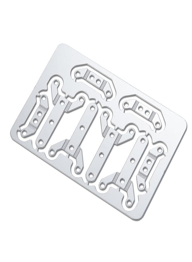 WEFEINO 4PCS Metal Side Door Hinge Cargo Box Hinge for 1/14 Tamiya RC Tractor Trailer Truck Car - Image 4